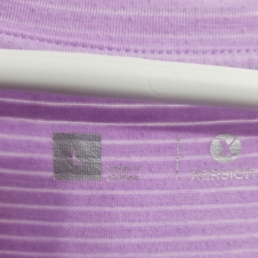 VGUC Xersion striped purple tank top - Picture 3 of 4